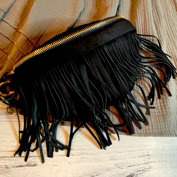 Handbags - Fanny pack with removable fringe. New with tags.